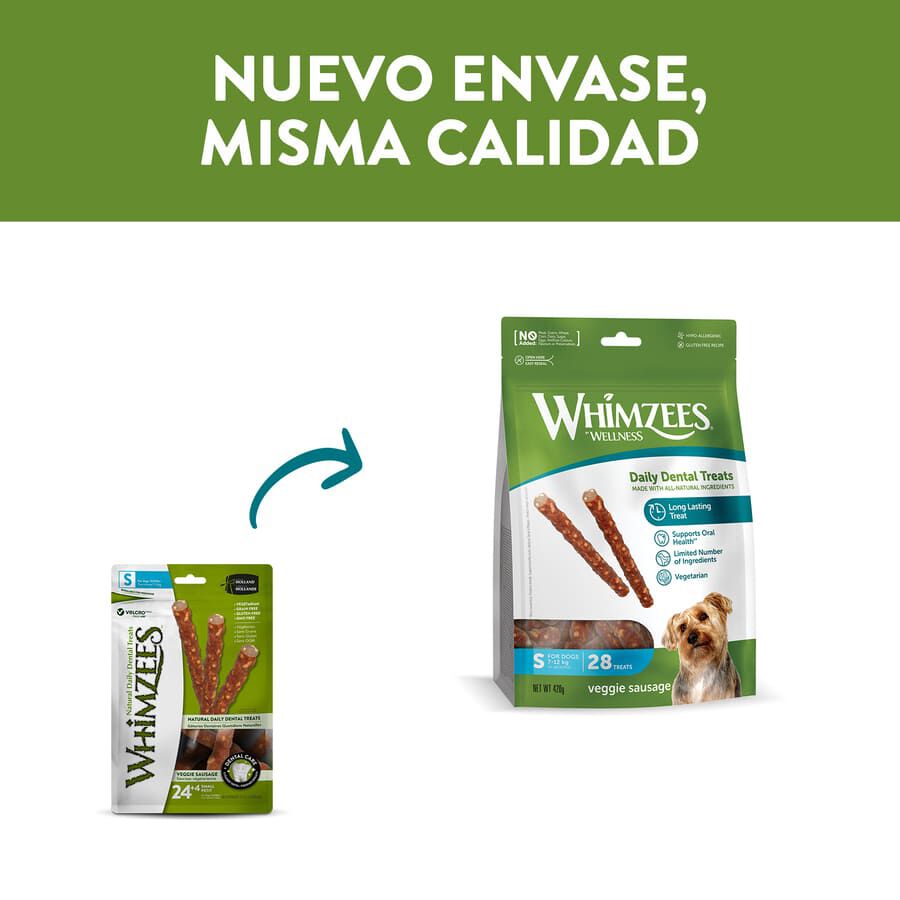 28 barritas Whimzees Snacks Dentales Grain Free para perros, , large indicador imagen numero 2